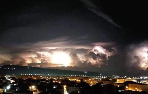 Bakı səmasında bu görüntü hamının marağına SƏBƏB OLDU - FOTO/VİDEO