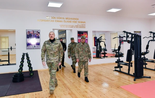 Ильхам Алиев ознакомился с условиями, созданными в новой воинской части в Физулинском районе - ФОТО