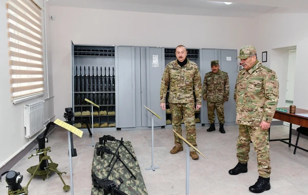 Ильхам Алиев ознакомился с условиями, созданными в новой воинской части в Физулинском районе - ФОТО
