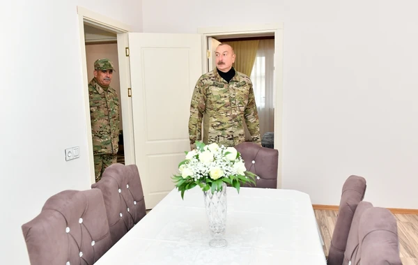 Ильхам Алиев ознакомился с условиями, созданными в новой воинской части в Физулинском районе - ФОТО