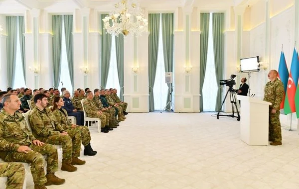 Ильхам Алиев выступил перед военнослужащими в Шуше - ОБНОВЛЕНО + ВИДЕО
