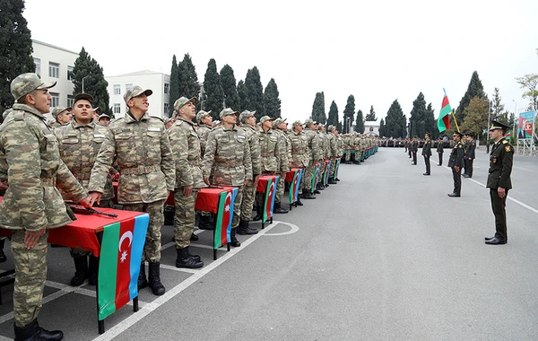 Azərbaycan Ordusunda andiçmə mərasimləri keçirilib - FOTO/VİDEO
