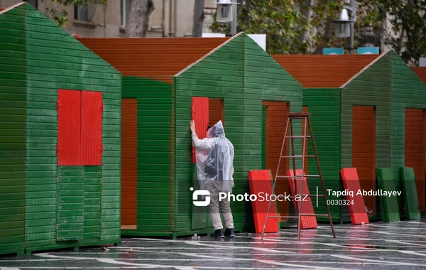 “Soyuq əllər, isti ürək” yarmarkasına hazırlıq işləri  - FOTOREPORTAJ