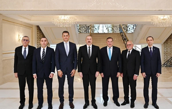 İlham Əliyev Avropa Olimpiya Komitələrinin prezidentini qəbul edib - FOTO