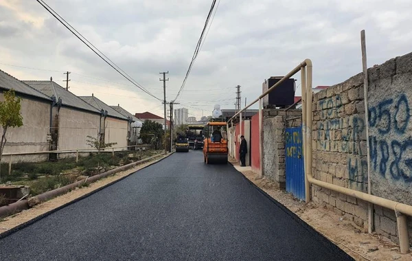 Suraxanıda növbəti küçə asfaltlandı - FOTO