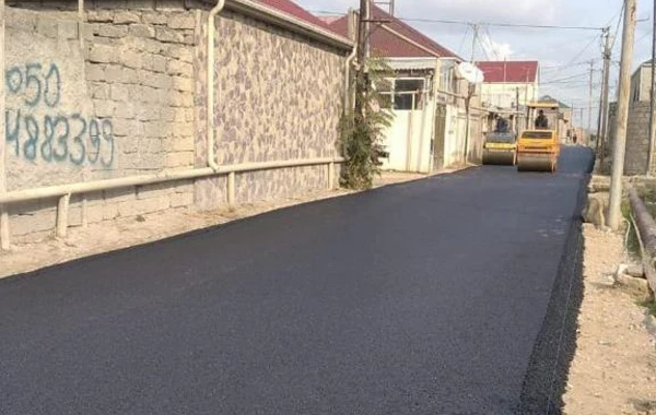 Suraxanıda növbəti küçə asfaltlandı - FOTO