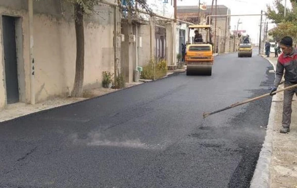 Suraxanıda növbəti küçə asfaltlandı - FOTO