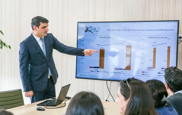 Bakı Limanında media nümayəndələri üçün növbəti sahəvi jurnalistika təlimi keçirilib - FOTO