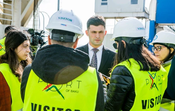 Bakı Limanında media nümayəndələri üçün növbəti sahəvi jurnalistika təlimi keçirilib - FOTO