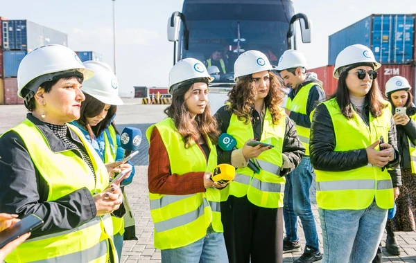 Bakı Limanında media nümayəndələri üçün növbəti sahəvi jurnalistika təlimi keçirilib - FOTO