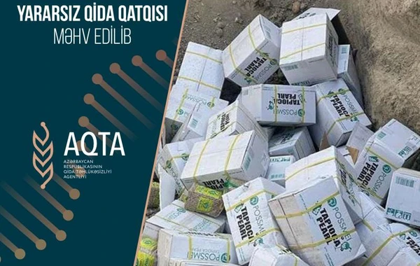 İstehlaka yararsız qida qatqısı məhv edildi - FOTO