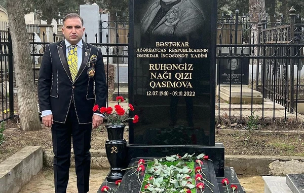 Ruhəngiz Qasımovanın məzarının GÖRÜNTÜLƏRİ - FOTO