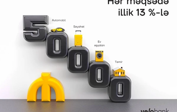 "Yelo Bank"dan planlarınız üçün 50 000 manata qədər kredit
