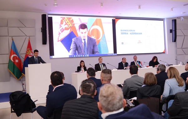Belqradda Serbiya-Azərbaycan biznes forumu keçirilib - FOTO
