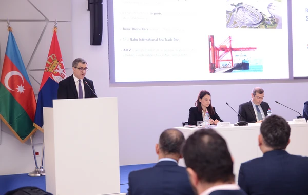 Belqradda Serbiya-Azərbaycan biznes forumu keçirilib - FOTO