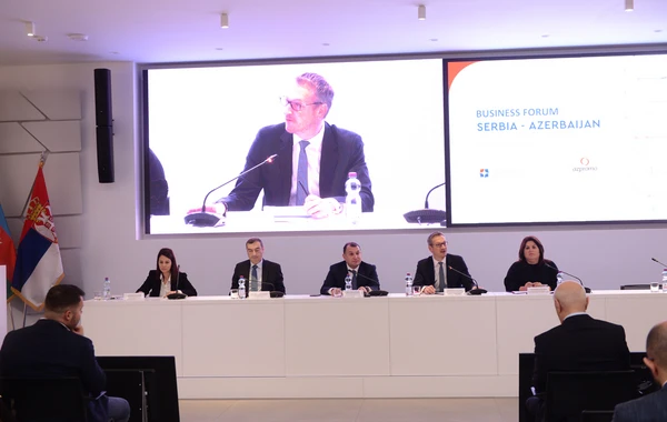 Belqradda Serbiya-Azərbaycan biznes forumu keçirilib - FOTO