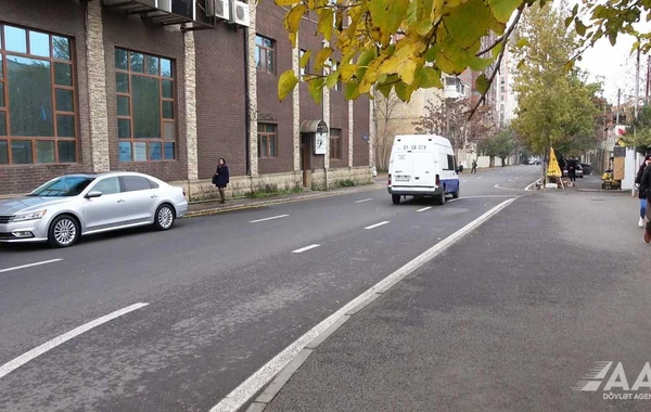 Bakının Tofiq Abbasov küçəsi təmir edilib - FOTO