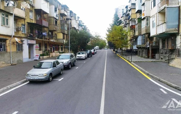 В Баку отремонтирована улица Тофика Аббасова - ФОТО