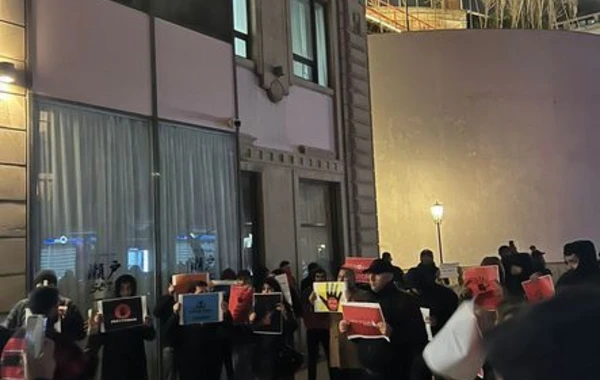В Баку прошла акция протеста против антитурецкого фильма - ФОТО