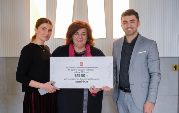 “McDonald”s Azərbaycan”ın “Xoş anlarla birlikdə” adlı növbəti xeyriyyə aksiyası uğurla həyata keçirilib - FOTO