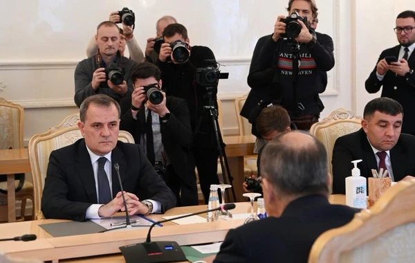 XİN Ceyhun Bayramovun Sergey Lavrovla müzakirə etdiyi məsələləri açıqlayıb - FOTO