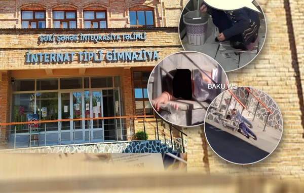 Gimnaziyada biabırçılıq: Uşaq sanitar qovşaqda su içir, cırıq corab geyinir... - Nazirlik araşdırmaya başladı - VİDEO/FOTO