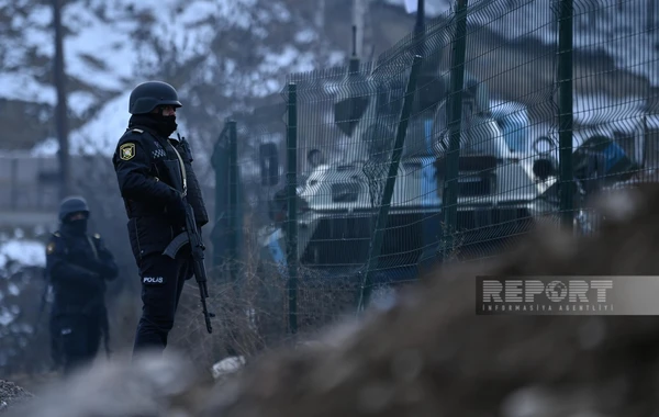 К месту проведения акции на дороге Шуша-Ханкенди прибыла полиция - ФОТО