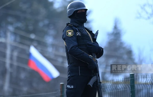 К месту проведения акции на дороге Шуша-Ханкенди прибыла полиция - ФОТО