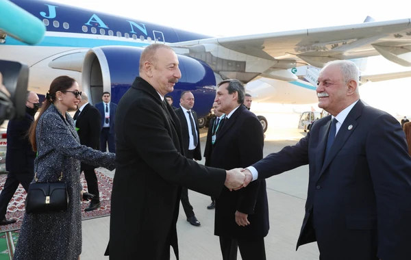Prezident İlham Əliyev Türkmənistana işgüzar səfərə gedib - FOTO