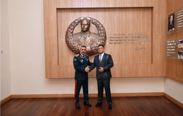Elçin Quliyev Özbəkistan DTX-nin sədrinin müavini ilə görüşüb - FOTO