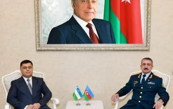 Elçin Quliyev Özbəkistan DTX-nin sədrinin müavini ilə görüşüb - FOTO