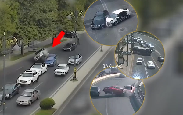 Bakıda baş verən qəzaların görüntüləri yayıldı - ANBAAN VİDEOLAR