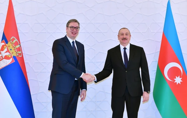 Президенты Азербайджана и Сербии провели встречу один на один - ФОТО