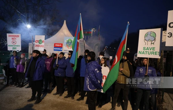 Акция протеста на дороге Ханкенди - Лачын продолжается и в вечернее время - ОБНОВЛЕНО + ПРЯМОЙ ЭФИР