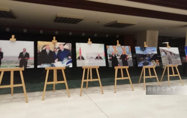 Türkiyə Prezident Administrasiyasında Azərbaycan Prezidenti ilə bağlı fotosərgi nümayiş olunub - FOTO