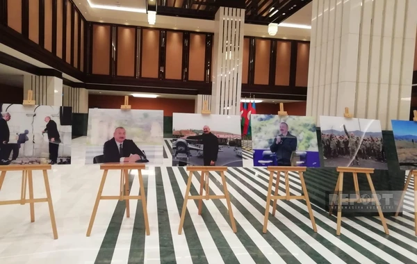 Türkiyə Prezident Administrasiyasında Azərbaycan Prezidenti ilə bağlı fotosərgi nümayiş olunub - FOTO