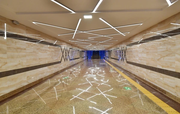 Кадры с новой станции метро "Ходжасан" - ФОТО