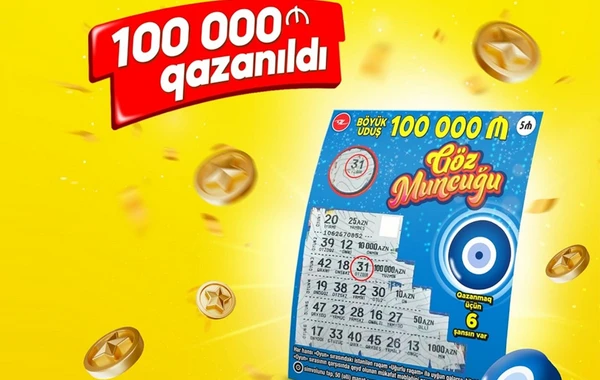 Yeni satışa çıxan “Göz Muncuğu” lotereyasında 100 000 manat qazanıldı