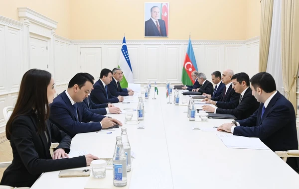 Şahin Mustafayev Özbəkistanın Baş nazirinin müavini ilə görüşüb - FOTO