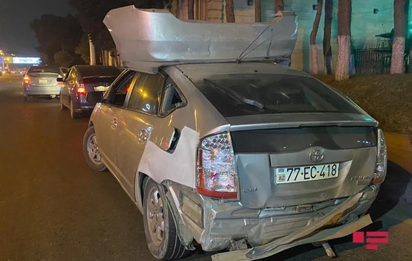 Bakıda "Prius"lar toqquşub, xəsarət alan var - FOTO