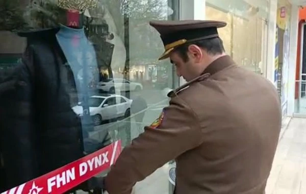 Bakıda kişi geyimləri mağazasının fəaliyyəti dayandırıldı - FOTO