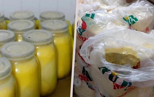 Marketdə kərə yağı adı ilə bitki yağı satırmışlar - FOTO