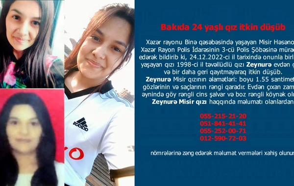 Polis bu qadını axtarır - Görənlərdən xahiş olunur ki... - FOTO