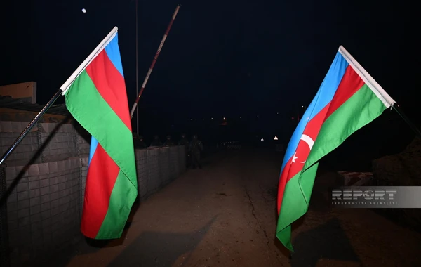 Акция протеста на дороге Ханкенди - Лачын продолжается и в вечерние часы - ФОТО