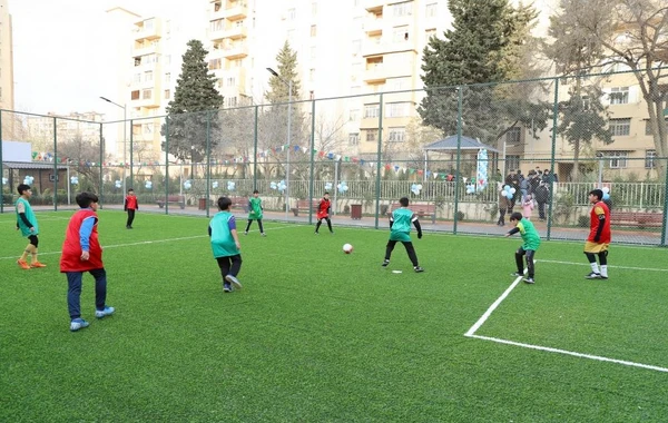 Leyla Əliyeva Bakıda “Bizim həyət” layihəsi çərçivəsində növbəti həyətin açılışında iştirak edib - FOTO