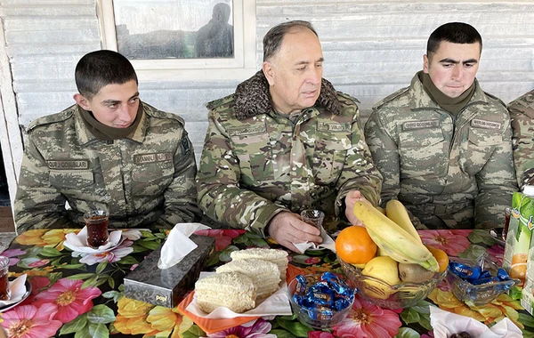 Kərim Vəliyev azad edilmiş ərazilərdəki hərbi hissələrdə olub - FOTO