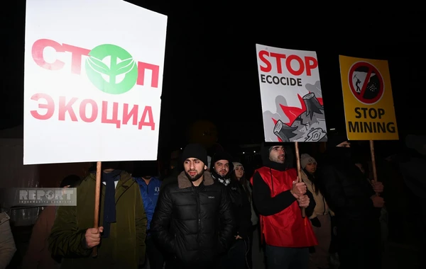 Акция протеста на дороге Ханкенди - Лачын продолжается и в ночные часы - ФОТО