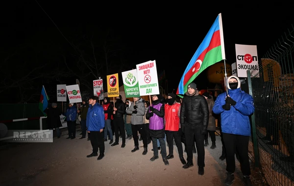 Акция протеста на дороге Ханкенди - Лачын продолжается и в ночные часы - ФОТО