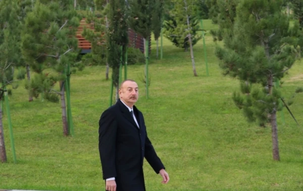 İlham Əliyev Bakıda Mərkəzi Parkın ikinci hissəsinin açılışında iştirak edib - YENİLƏNİB - FOTO
