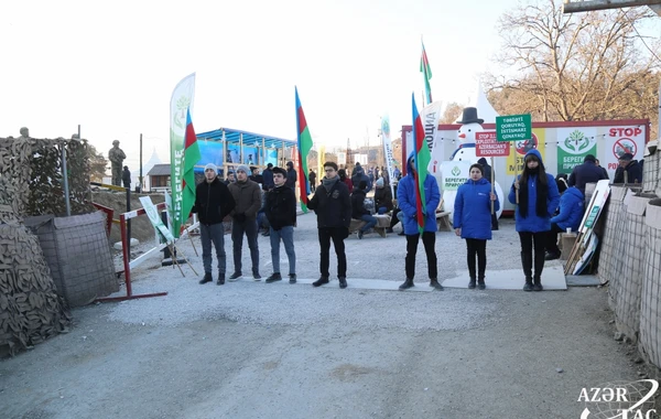 На дороге Ханкенди - Лачын созданы условия для проезда 5 автомобилей миротворцев - ОБНОВЛЕНО + ФОТО